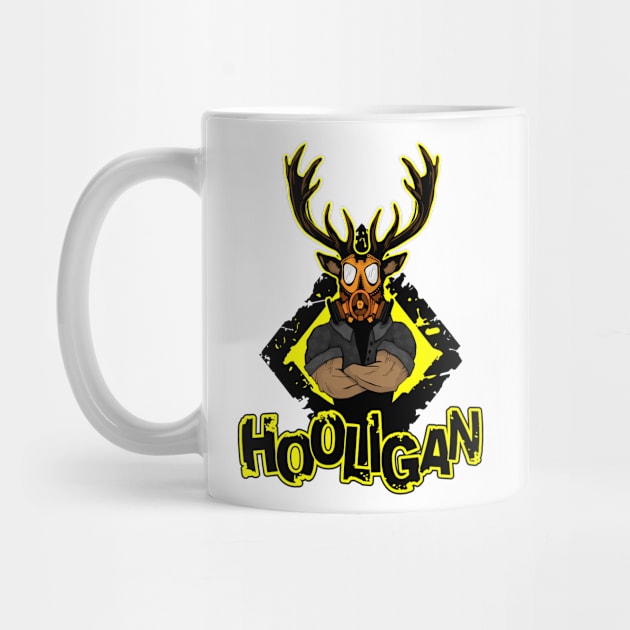 Print on a T-shirt "hooligan" depicting a deer by MaksKovalchuk